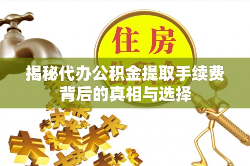 岗巴揭秘代办公积金提取手续费背后的真相与选择