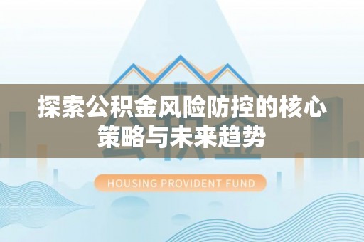 岗巴探索公积金风险防控的核心策略与未来趋势